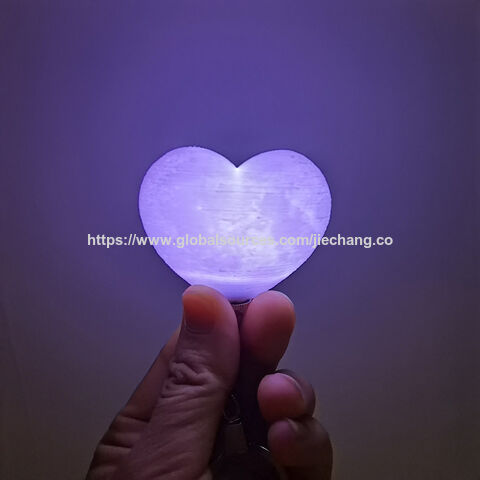 Luz de noche con forma de corazón y luna impresa en 3D - Lámpara creativa de luna - Regalo de empresa - Luz nocturna