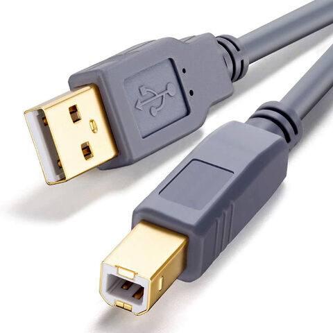 USB 2.0 A-auf-B-Kabel mit vergoldeten Anschlüssen für High-Speed-Drucker-Datenübertragung