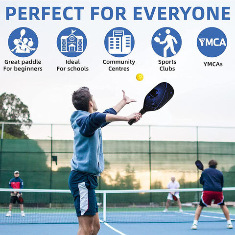 Raquete de Pickleball com Núcleo em Favo de Mel de 16mm de Espessura, Durável e Leve para Esportes de Adultos
