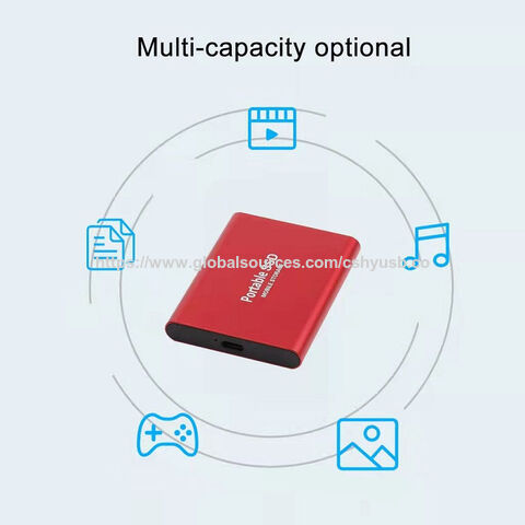 Nuevo Disco Duro SSD de Alta Velocidad y Bajo Costo USB3.0 Tipo-C 500GB 1TB 2TB 8TB 64TB Disco de Memoria Almacenamiento Móvil para Computadoras, Gran Venta