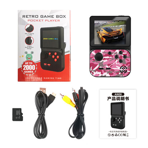 YLW Retro Mini Handheld-Spielkonsole Videospiel-Player Farb-LCD Kinder 8-Bit 3,0-Zoll-Farbspiel