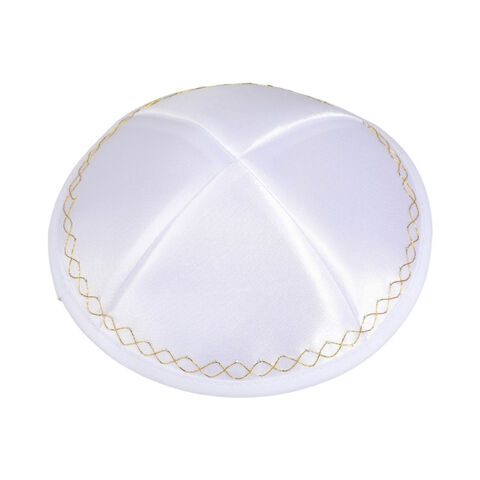 Kippah al por mayor portátil judía sombrero nacional israelí Kippah adulto sombrero redondo pequeño con bordado delicado y suave