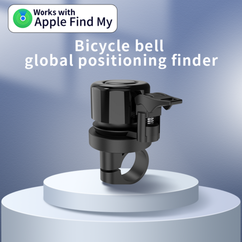 Mini Sonnette de Vélo Intelligente Live Anti-Perte GPS Tracker Localisateur pour Vélo, Compatible AirTag