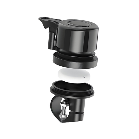 Mini Sonnette de Vélo Intelligente Live Anti-Perte GPS Tracker Localisateur pour Vélo, Compatible AirTag