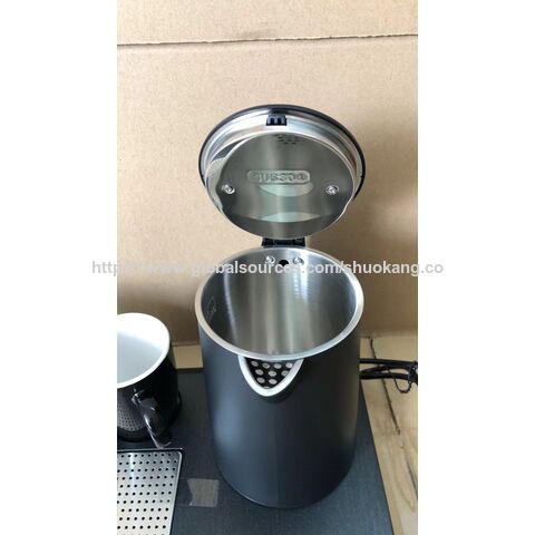 Ensemble Rétro 3-en-1 à Chauffage Rapide pour Petit-Déjeuner Bouilloire Appareil Ménager Acier Inoxydable Ensemble Plateau Bouilloire Électrique pour Hôtel