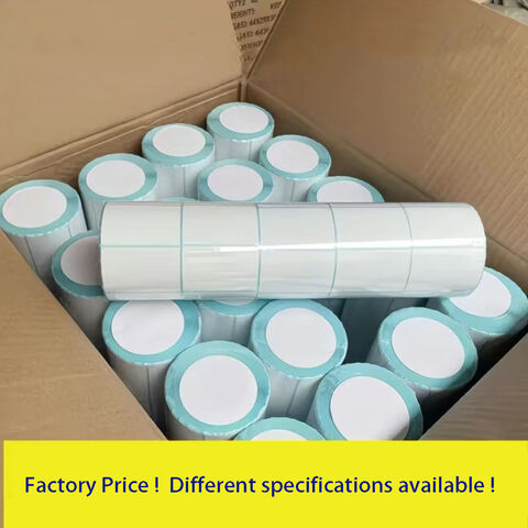 Rollo de etiquetas adhesivas térmicas para envíos, etiquetas de papel para direcciones postales, etiquetas de códigos de barras