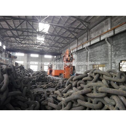 Cadena de Ancla de Eslabones con Pernos S.C. Resistente a la Corrosión - Alquitranada Negra/Galvanizada por Inmersión en Caliente