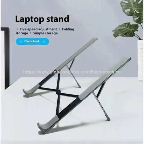 Suporte Portátil de Alumínio em Forma de X para Notebook 2026: 7 Ângulos de Inclinação e Altura Ajustável