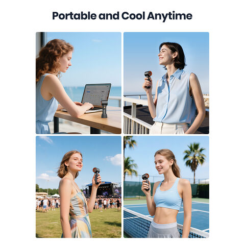 Mini Ventilateur Portable H5 5000mAh - Ventilateur Personnel Compact USB Rechargeable pour Voyage, Extérieur et Bureau