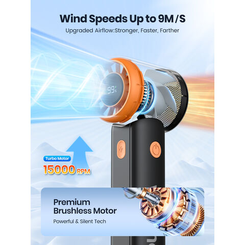 Mini Ventilateur Portable H5 5000mAh - Ventilateur Personnel Compact USB Rechargeable pour Voyage, Extérieur et Bureau