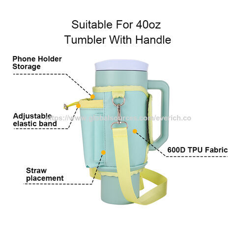 Funda Portavasos Cruzada Infantil con Correa Ajustable para Cajas de Jugo y Vasos de 40oz - Accesorio Infantil