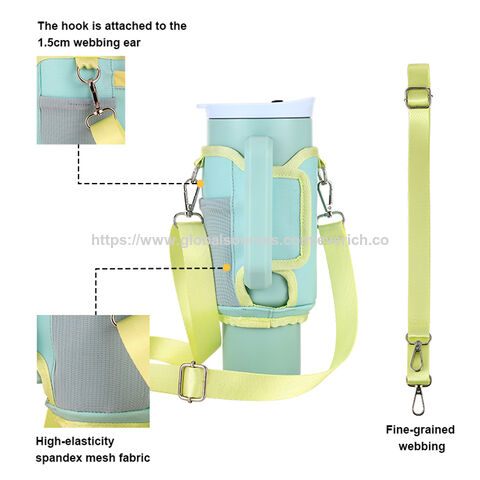 Funda Portavasos Cruzada Infantil con Correa Ajustable para Cajas de Jugo y Vasos de 40oz - Accesorio Infantil