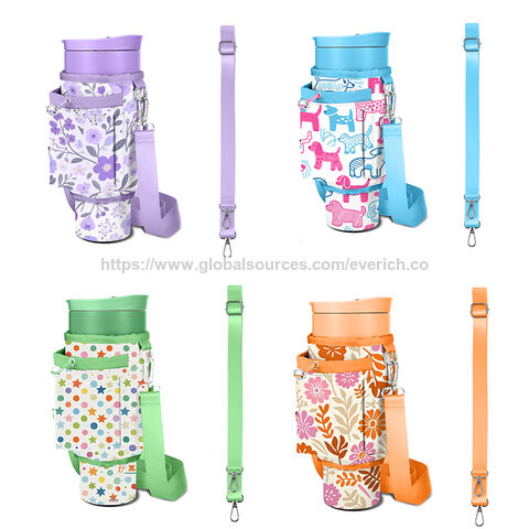 Funda Portavasos Cruzada Infantil con Correa Ajustable para Cajas de Jugo y Vasos de 40oz - Accesorio Infantil