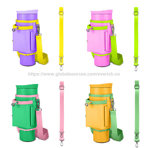 Funda Portavasos Cruzada Infantil con Correa Ajustable para Cajas de Jugo y Vasos de 40oz - Accesorio Infantil