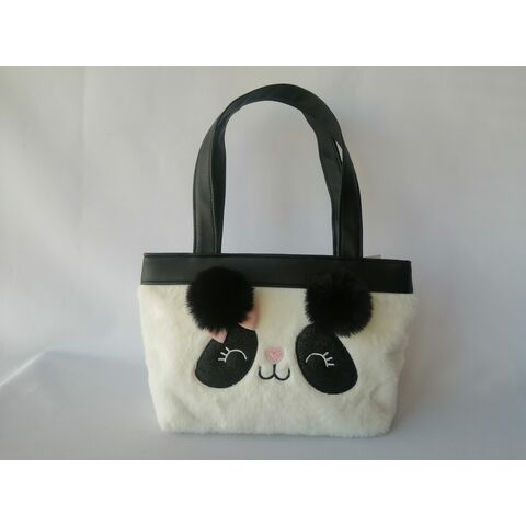 2022 Kinder 3D Plüschtier-Taschen Panda Umhängetasche Lovely School Plüsch Panda Tasche Panda Handtasche