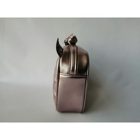 Bolsa transversal rosa infantil da moda, mini bolsas de ombro fofas para meninas com orelha, mais vendidas