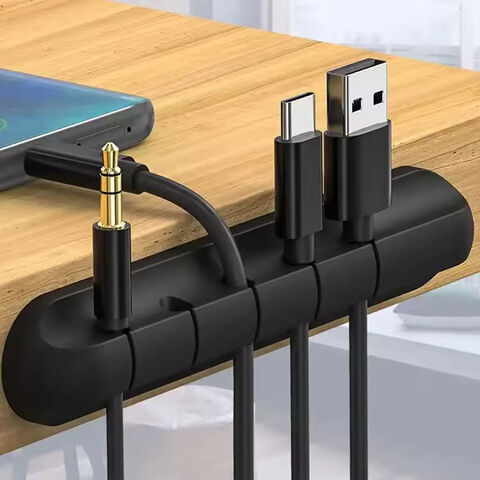 Clips de Bureau en Silicone Best-Seller, Ensemble de Clips Multifonctionnels pour Câbles de Données, Organisateur de Câbles, Attaches de Câbles