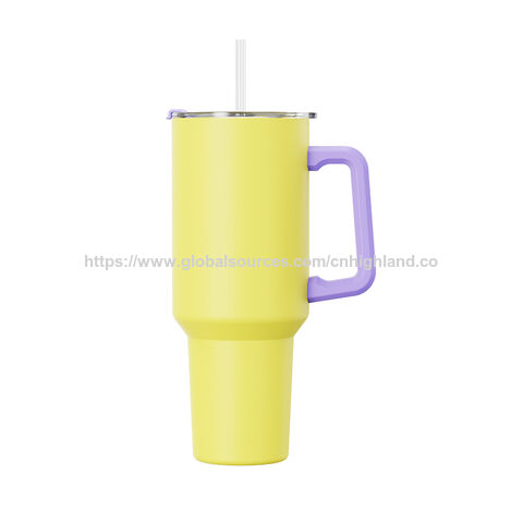 Vaso Térmico de Acero Inoxidable de 1.2L con Aislamiento al Vacío, Tapa con Pajita y Doble Pared para Coche, Oficina, Viajes y Uso al Aire Libre