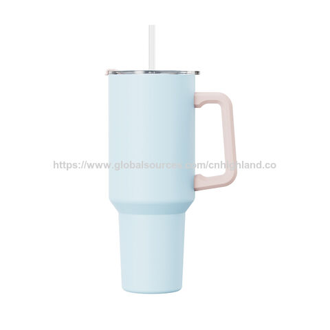 Vaso Térmico de Acero Inoxidable de 1.2L con Aislamiento al Vacío, Tapa con Pajita y Doble Pared para Coche, Oficina, Viajes y Uso al Aire Libre