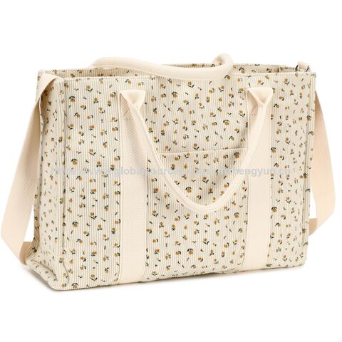Sac fourre-tout pour ordinateur portable pour femmes, sac à bandoulière en toile pour le travail, sac messager pour ordinateur, sac à main pour enseignant, porte-documents de bureau avec TISSU AVEC GRS
