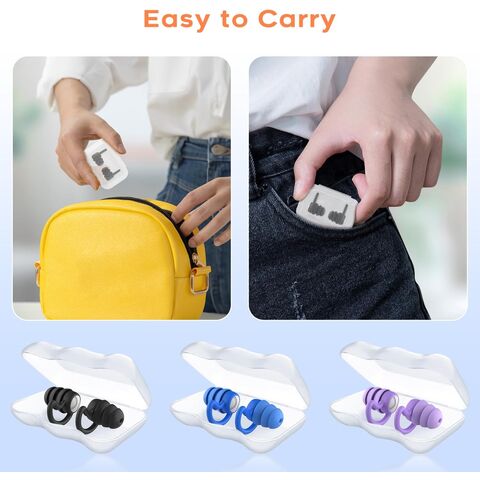 Tapones para oídos de natación para niños - Protección auditiva impermeable, reutilizable, de silicona suave para niños de 2 a 9 años