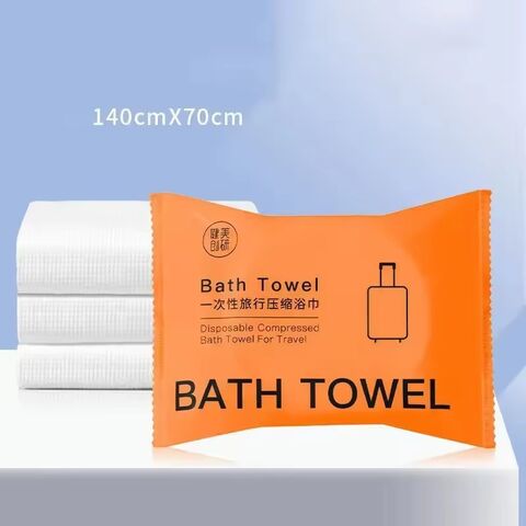 Toalla de baño comprimida, desechable, de algodón puro, extra gruesa, para la cara, de viaje, portátil, en embalaje individual