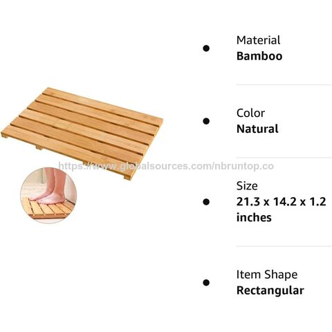 Bambus Badematte im Großhandel, Rutschfeste, robuste und wasserdichte Bambus Badematte, Badematte für luxuriöses Duschen