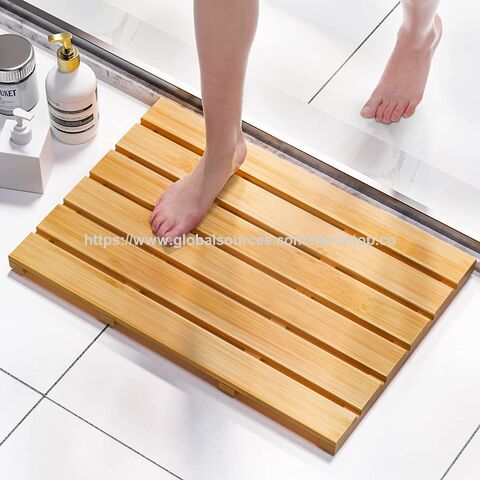 Bambus Badematte im Großhandel, Rutschfeste, robuste und wasserdichte Bambus Badematte, Badematte für luxuriöses Duschen
