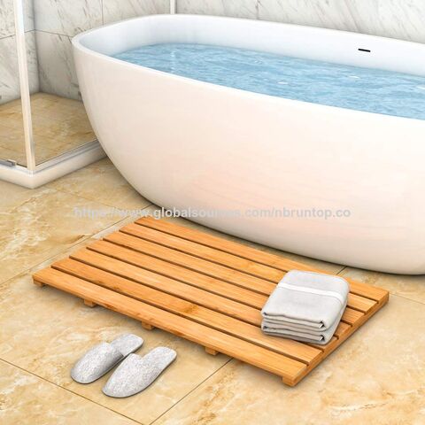Bambus Badematte im Großhandel, Rutschfeste, robuste und wasserdichte Bambus Badematte, Badematte für luxuriöses Duschen
