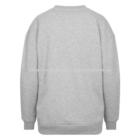 Unisex Baumwollfleece Strickpullover mit individuellem Aufdruck, Langarmshirt für Herren mit Rundhalsausschnitt