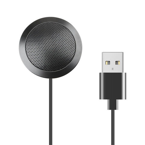 Microphone à condensateur omnidirectionnel USB portable pour réunions et ordinateurs portables professionnels