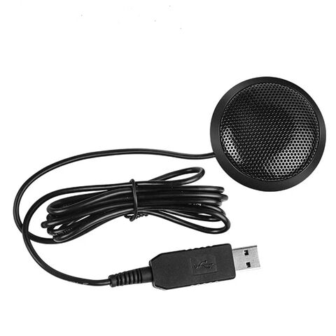 Microphone à condensateur omnidirectionnel USB portable pour réunions et ordinateurs portables professionnels