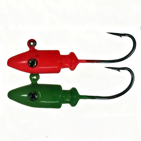 Têtes plombées de pêche en gros 14g/28g/32g/56g/82g, couleurs parfaites, conception réaliste pour la pêche au bar