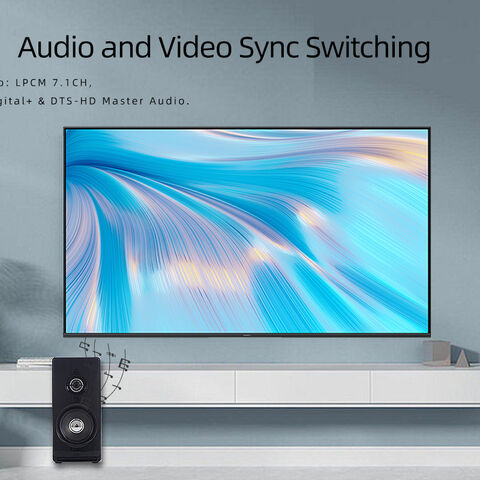 Diviseur de Traitement Audio-Vidéo Personnalisé 1-Entrée 8-Sorties avec Résolution 4K Prise en Charge Compatible avec les Équipements Audio et Vidéo