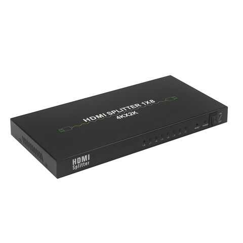 Diviseur de Traitement Audio-Vidéo Personnalisé 1-Entrée 8-Sorties avec Résolution 4K Prise en Charge Compatible avec les Équipements Audio et Vidéo