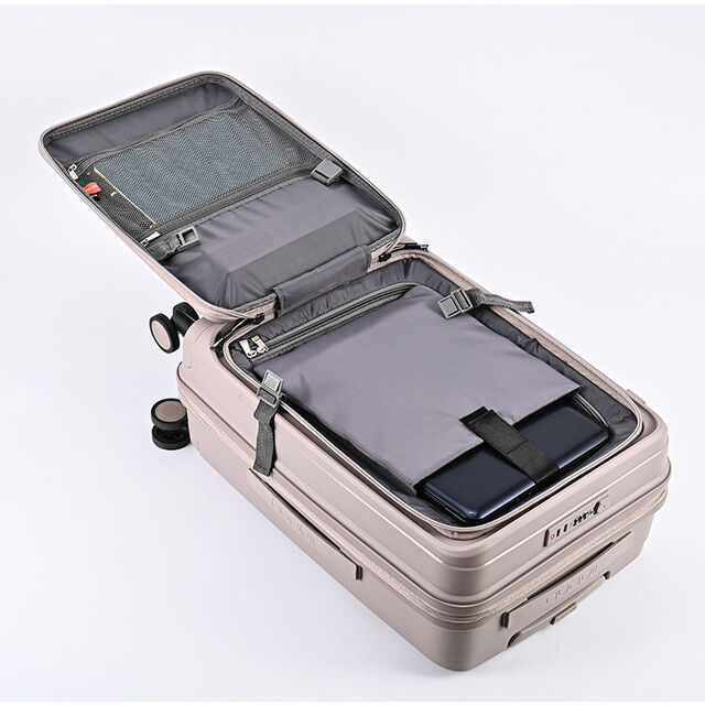 Custom Wholesale Front Opening Pull Rod Box Password Travel Carry on Suitcase With Laptop Compartment Bag Suitcases Luggage