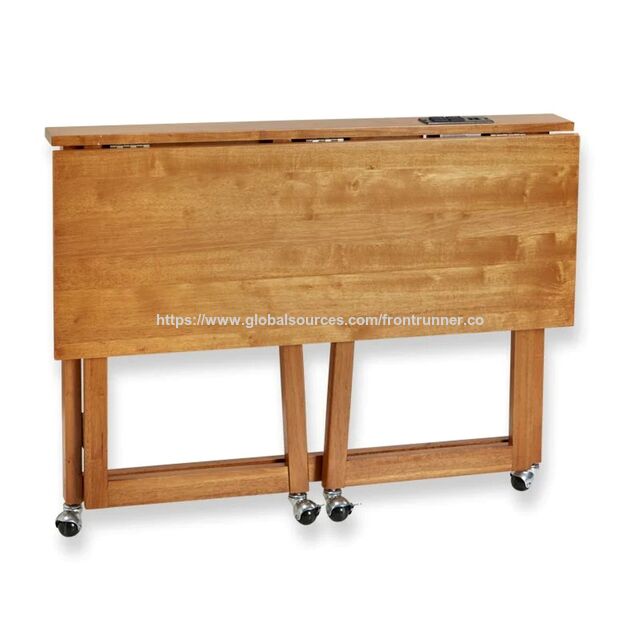 Mobilier en Bois Personnalisé - Bureau d'Ordinateur en Bois Pliant Gain de Place - Bureau d'Étude Extensible pour Mobilier de Bureau à Domicile
