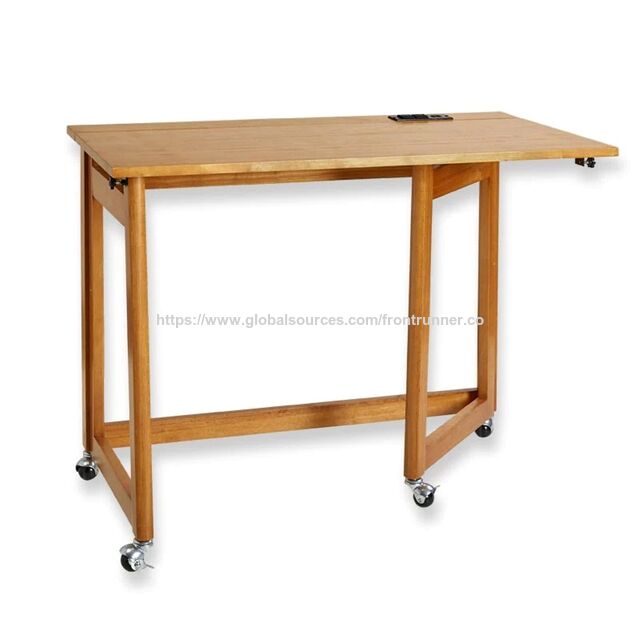Mobilier en Bois Personnalisé - Bureau d'Ordinateur en Bois Pliant Gain de Place - Bureau d'Étude Extensible pour Mobilier de Bureau à Domicile