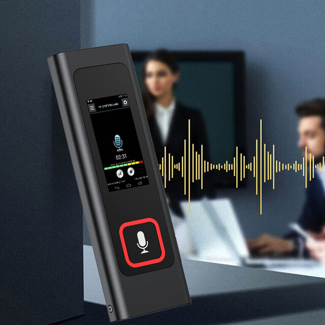 Hbnkh مسجل صوتي طويل الأمد بشاشة LCD مقاس 1.1 بوصة يعمل بالصوت مع خاصية التكرار