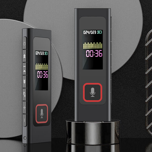 Hbnkh مسجل صوتي طويل الأمد بشاشة LCD مقاس 1.1 بوصة يعمل بالصوت مع خاصية التكرار
