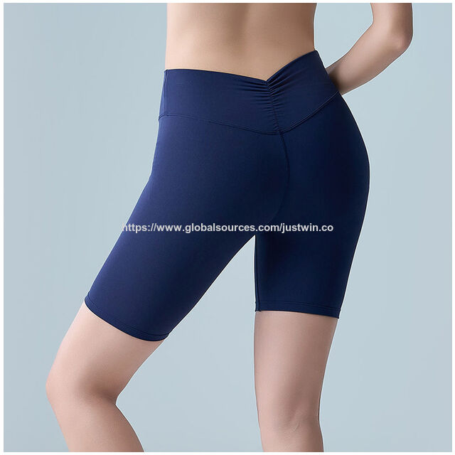 Short de sport taille haute pour femmes, rehaussement des fesses, vêtements de yoga moulants pour course et fitness