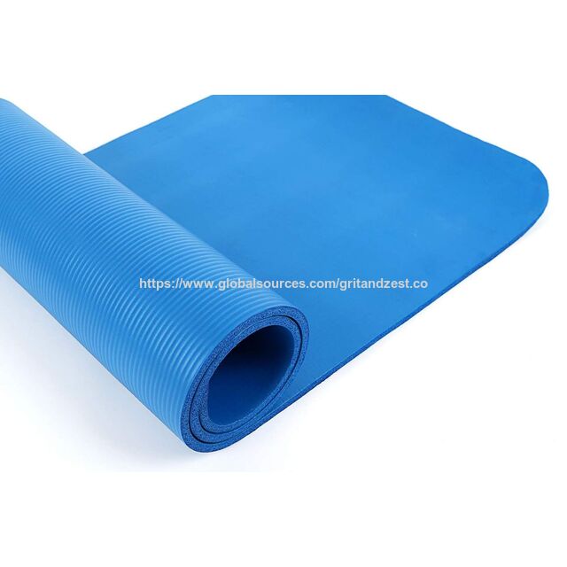 Esterilla de Yoga NBR Gruesa Antideslizante Duradera con Logo Personalizado para Gimnasio y Fitness