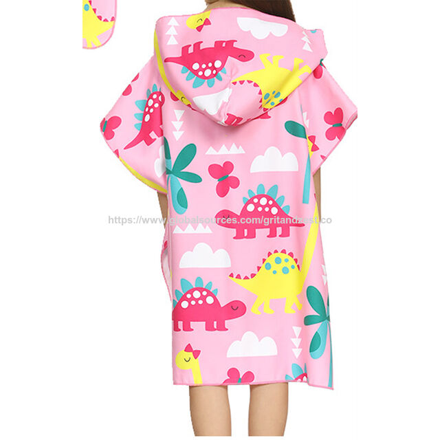 Toalla de playa con capucha para niños, albornoz con capucha para natación, poncho de surf, poncho de toalla, toallas de baño de microfibra