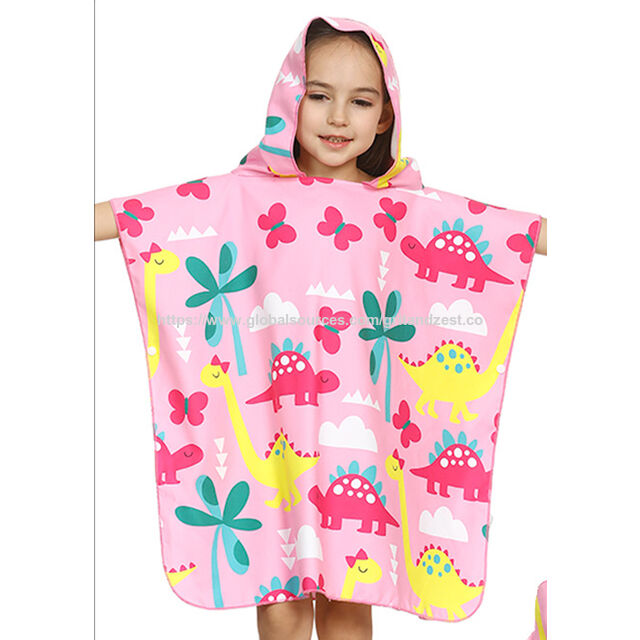 Toalla de playa con capucha para niños, albornoz con capucha para natación, poncho de surf, poncho de toalla, toallas de baño de microfibra