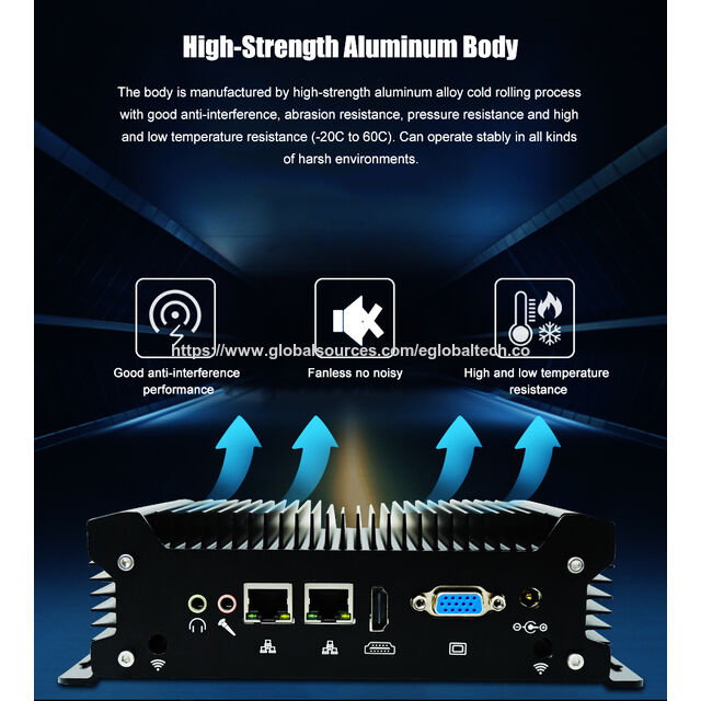 Mini Computador Desktop EGLOBAL Intel Pentium Gold 5405U, 3 Anos de Garantia, HD VGA, LAN, 2 Portas LED