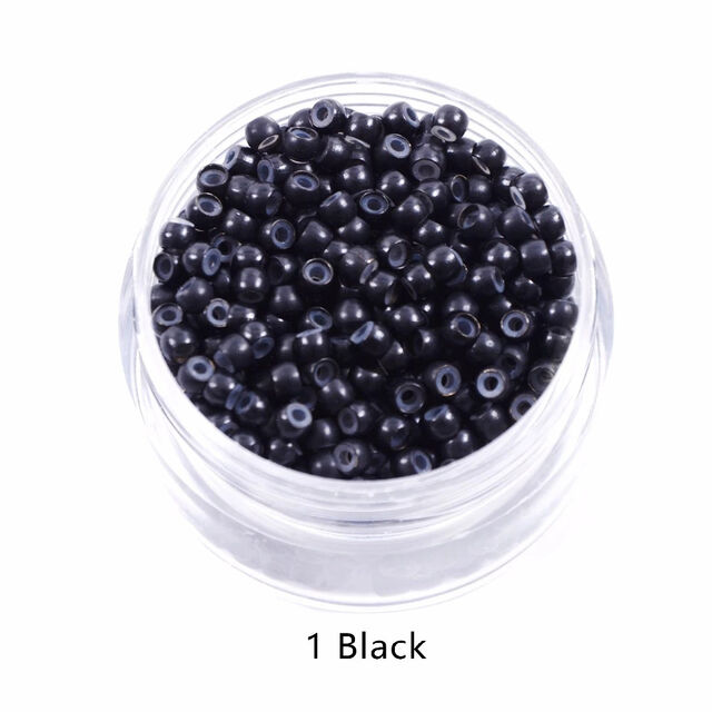 Microanéis de Silicone para Extensões de Cabelo, Anéis de Extensão de Cabelo Nano Fashion, 3.0mm para Estilo de Cabelo Longo e Liso