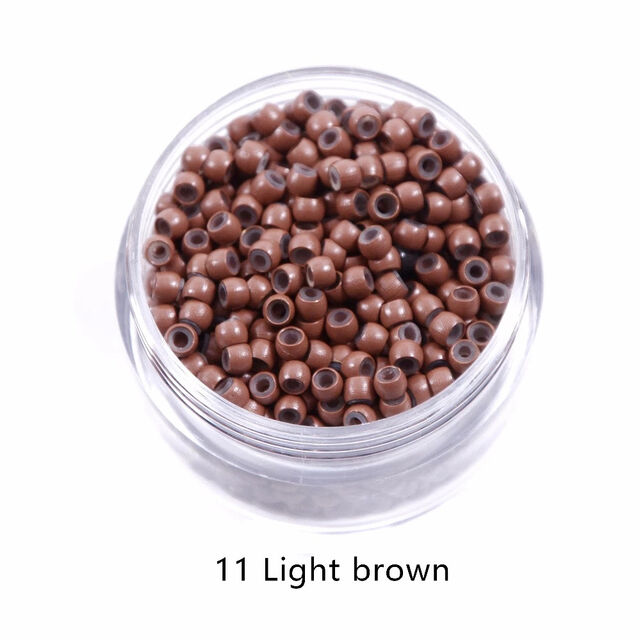Microanéis de Silicone para Extensões de Cabelo, Anéis de Extensão de Cabelo Nano Fashion, 3.0mm para Estilo de Cabelo Longo e Liso