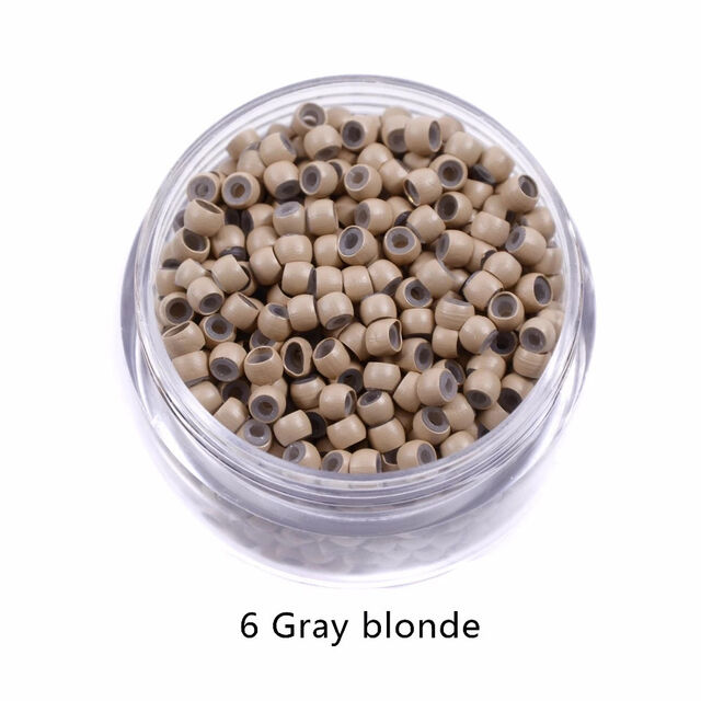 Microanéis de Silicone para Extensões de Cabelo, Anéis de Extensão de Cabelo Nano Fashion, 3.0mm para Estilo de Cabelo Longo e Liso