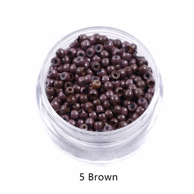 Microanéis de Silicone para Extensões de Cabelo, Anéis de Extensão de Cabelo Nano Fashion, 3.0mm para Estilo de Cabelo Longo e Liso