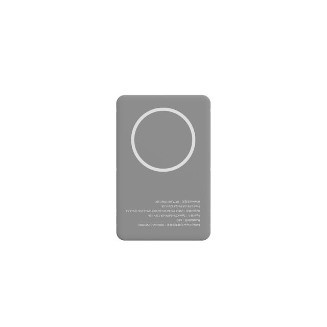 Banco de energía de carga inalámbrica magnética de aleación de aluminio ultrafino, compatible con OEM y ODM
